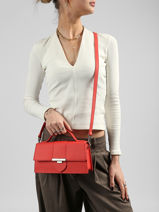 Cross Body Tas Paris Ily Leder Lancaster Rood paris ily 10-vue-porte