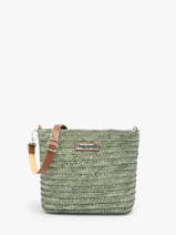 Cross Body Tas Milos Stro Les tropeziennes Groen milos TZ04