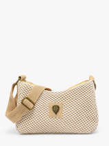 Cross Body Tas Resille Le voyage en panier Beige resille PM942