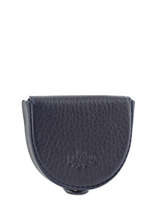 Portemonnee Foulonne Leder Yves renard Blauw foulonne 23816