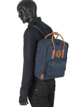 Rugzak Knken 1 Compartiment Fjallraven Blauw kanken n2 23565-vue-porte