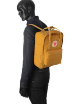 Rugzak Kånken 1 Compartiment Fjallraven Geel kanken 23510-vue-porte