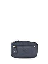 Portemonnee Caviar Leder Crinkles Blauw caviar 14036