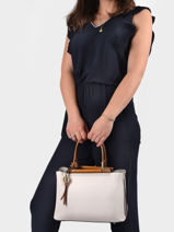 Handtas S Azalie Ted lapidus Violet azalie TLHF9583-vue-porte