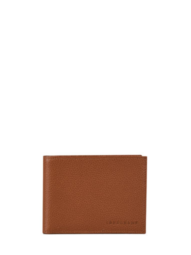 Longchamp Le foulonné Portefeuille Bruin