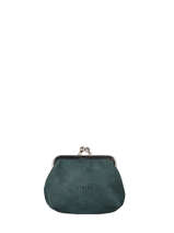 Portemonnee Etincelle Nubuck Leder Etrier Groen etincelle nubuck EETN654