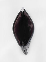 Portemonnee Met Sleutelhanger Leder Miniprix Zwart cow LCBASIC2-vue-porte