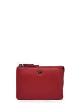 Portefeuille Foulonné Leder Yves renard Rood foulonne 29461