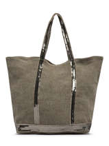 Handtas L Le Cabas Linnen Pailletten Vanessa bruno Beige cabas lin 31V40315