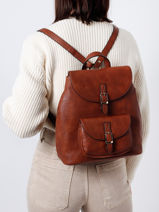 Rugzak Toscane Hexagona Bruin toscane 579735-vue-porte