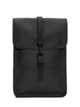 Backpack Mini - Rugzak 1 Compartiment Met 13" Laptopvak Rains Zwart city 13020