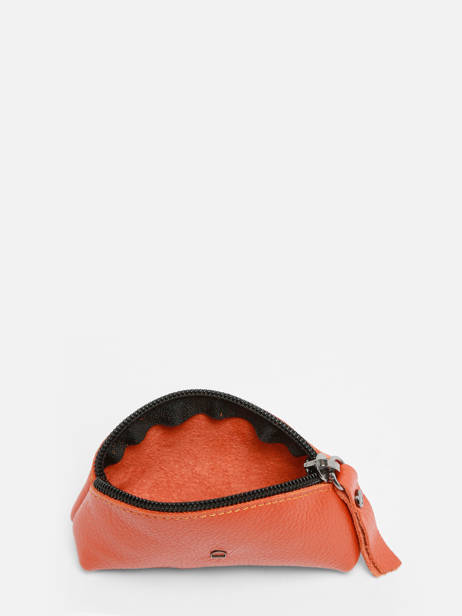 Portemonnee Madras Leder Etrier Oranje madras EMAD651 ander zicht 1