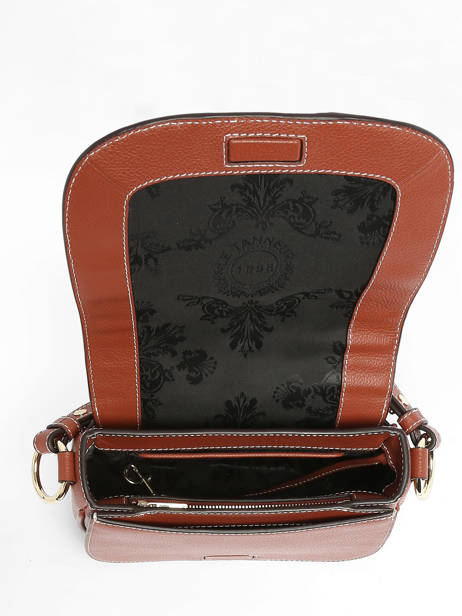 Cross Body Tas Ella Leder Le tanneur Bruin ella 59900 ander zicht 3
