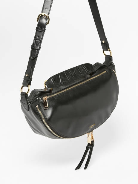 Cross Body Tas M Origami Leder Lancel Zwart origami A12528 ander zicht 2