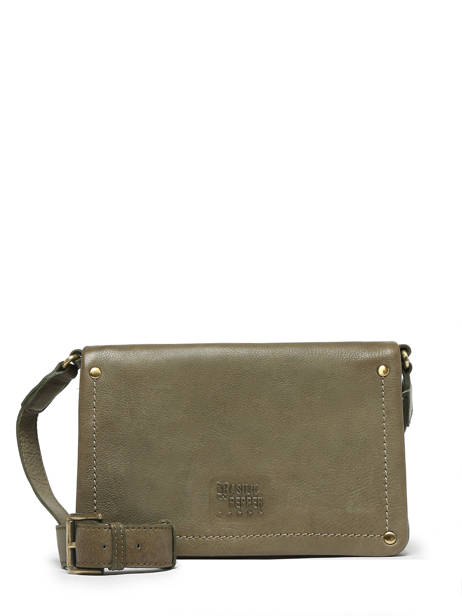 Cross Body Tas Boston Leder Basilic pepper Groen boston BBOS02