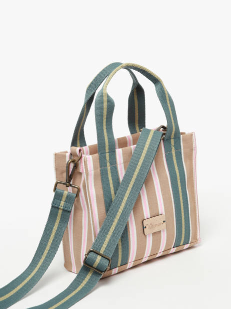 Cross Body Tas Calamus Katoen Woomen Beige calamus WCAL01 ander zicht 2