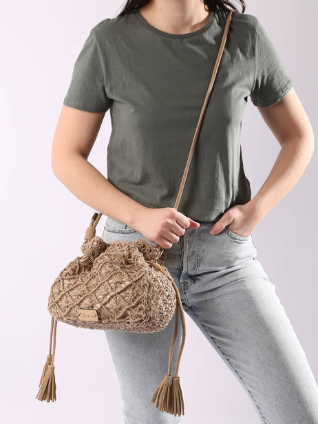 Cross Body Tas Tanaisie Uit Gevlochten Jute Woomen Beige tanaisie WTAN07 ander zicht 1