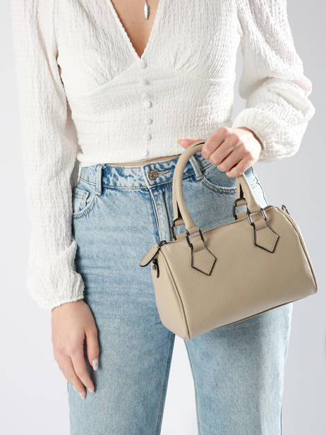 Handtas Caviar Leder Milano Beige caviar CA23115 ander zicht 1
