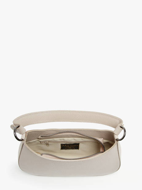 Schoudertas Caviar Leder Milano Beige caviar CA23120 ander zicht 3