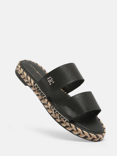 Slippers Uit Leder Tommy hilfiger Beige women 7931BDS ander zicht 1