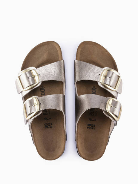 Slippers Arizona Big Buckle Birkenstock Beige women 1020882 ander zicht 2