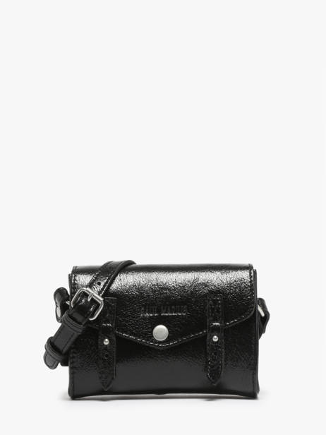 Cross Body Tas Mini Indispensable Ã‰clipse Leder Paul marius Zwart eclipse MINIECL