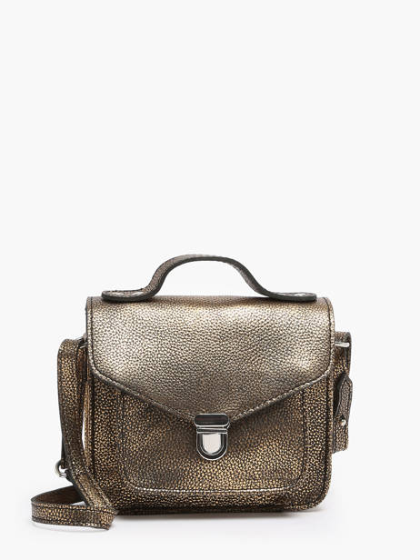 Cross Body Tas Melle George Xs Granite Leder Paul marius Goud granite GEORXGRA