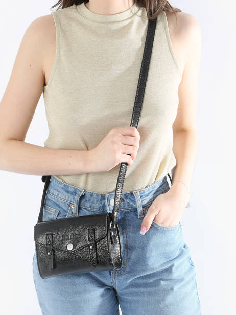 Cross Body Tas Mini Indispensable Ã‰clipse Leder Paul marius Zwart eclipse MINIECL ander zicht 1