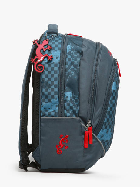 Rugzak 2 Compartimenten Cameleon Blauw actual SD45 ander zicht 2