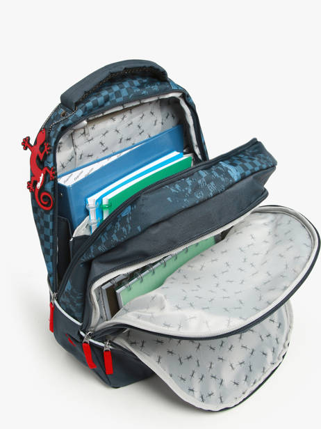 Rugzak 2 Compartimenten Cameleon Blauw actual SD45 ander zicht 3