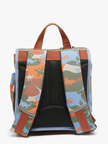 Rugzak Kleuter 1 Compartiment Cameleon Veelkleurig retro SD30 ander zicht 4