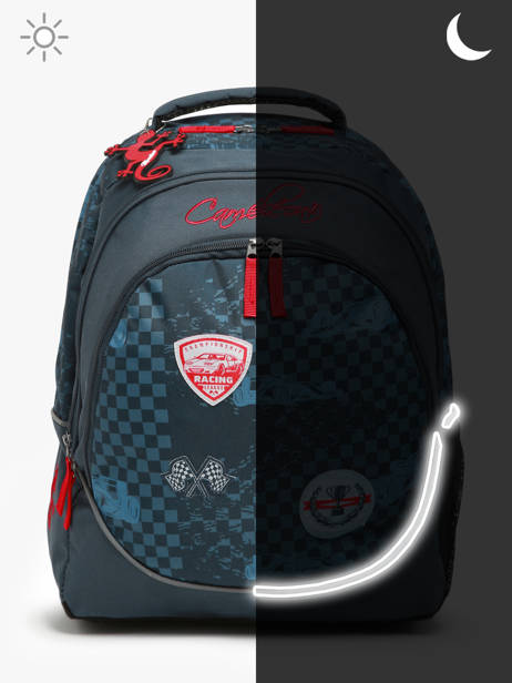 Rugzak 2 Compartimenten Cameleon Blauw actual SD45 ander zicht 7