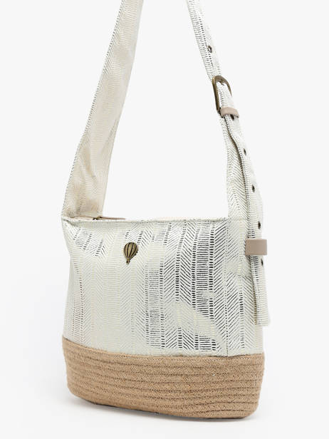 Shoppingtas Guimauve Le voyage en panier Wit guimauve PM750 ander zicht 2