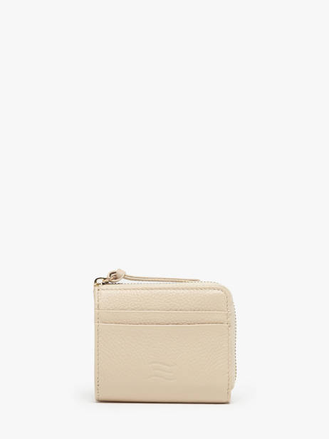Compacte Ritsportefeuille Caviar Leder Crinkles Beige caviar 14316