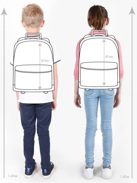 Rugzak Op Wieltjes 2 Compartimenten Tann's Blauw les fantaisies g 73257 ander zicht 1