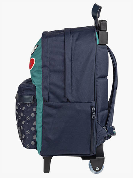 Rugzak Op Wieltjes 2 Compartimenten Tann's Blauw les fantaisies g 73257 ander zicht 2
