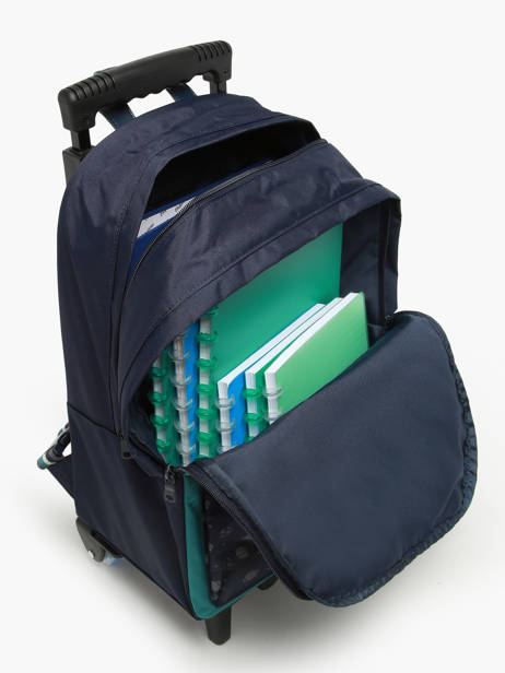 Rugzak Op Wieltjes 2 Compartimenten Tann's Blauw les fantaisies g 73257 ander zicht 3