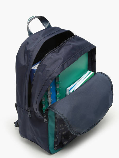Rugzak 2 Compartimenten Tann's Blauw les fantaisies g 63257 ander zicht 3