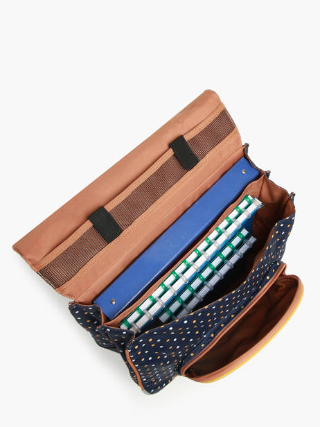 Boekentas Op Wieltjes 2 Compartimenten Tann's Blauw les fantaisies f 42322 ander zicht 3