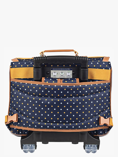 Boekentas Op Wieltjes 2 Compartimenten Tann's Blauw les fantaisies f 42322 ander zicht 5