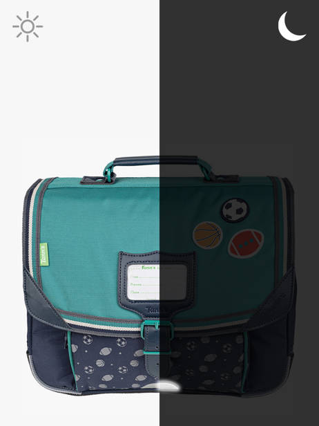 Boekentas 1 Compartiment Tann's Blauw les fantaisies g 35257 ander zicht 5