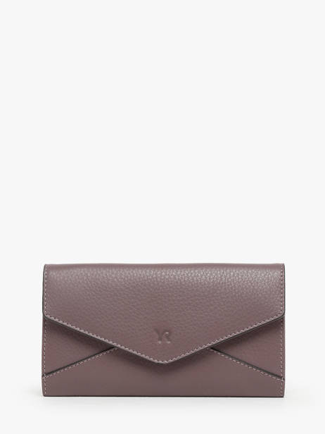 Portefeuille Leder Yves renard Violet enveloppe 29286
