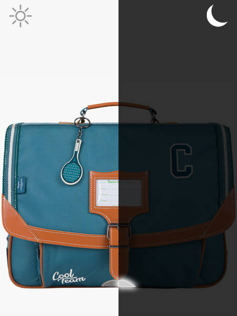 Boekentas 2 Compartimenten Tann's Blauw les fantaisies g 38207 ander zicht 5