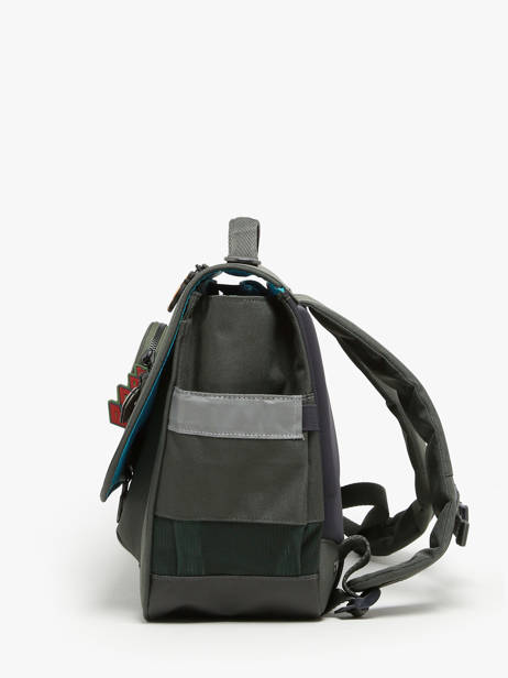 Boekentas It Bag Midi 2 Compartimenten Jeune premier Groen daydream boys B ander zicht 2