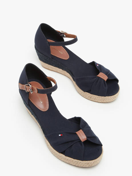 Sandalen Met Platformzool Tommy hilfiger Blauw women 4785DW6 ander zicht 1