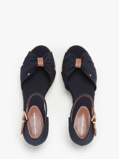 Sandalen Met Platformzool Tommy hilfiger Blauw women 4785DW6 ander zicht 3