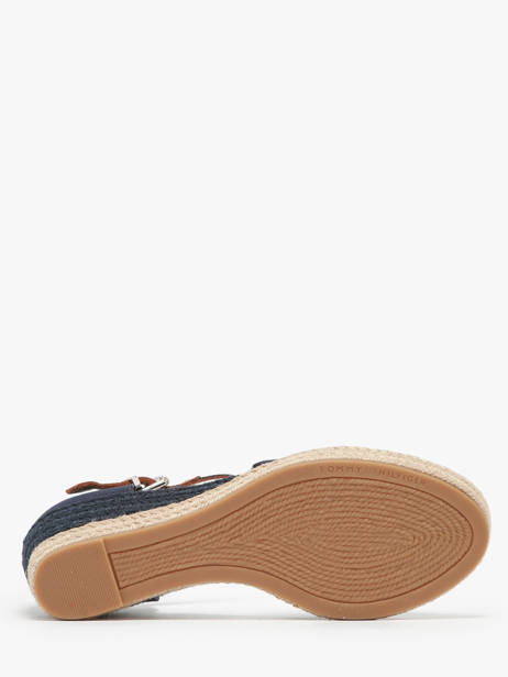 Sandalen Met Platformzool Tommy hilfiger Blauw women 4785DW6 ander zicht 4