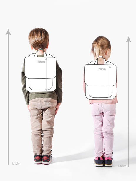 Mini Rugzak Tann's Oranje ecole des tann's 64515 ander zicht 1