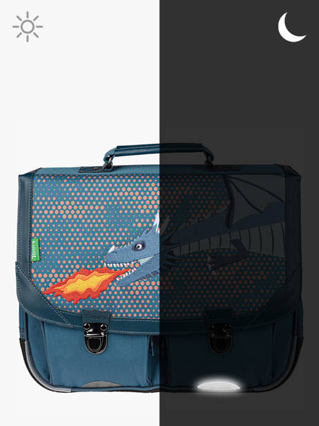 Boekentas 1 Compartiment Tann's Blauw les fantaisies g 45196 ander zicht 5