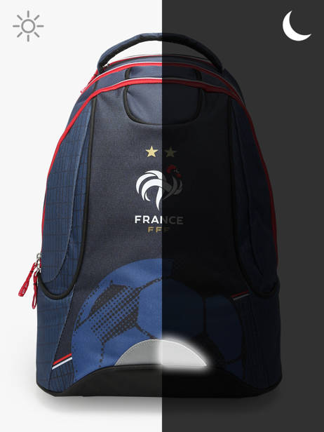 Rugzak Op Wieltjes 2 Compartimenten Federat. france football Blauw fff 23CX204R ander zicht 5